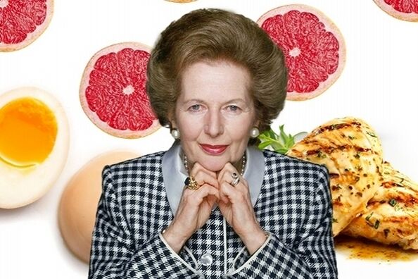 Margaret Thatcher ve Diyeti